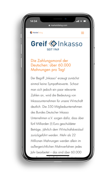 Iphone Interview Greif Inkasso MarketDialog