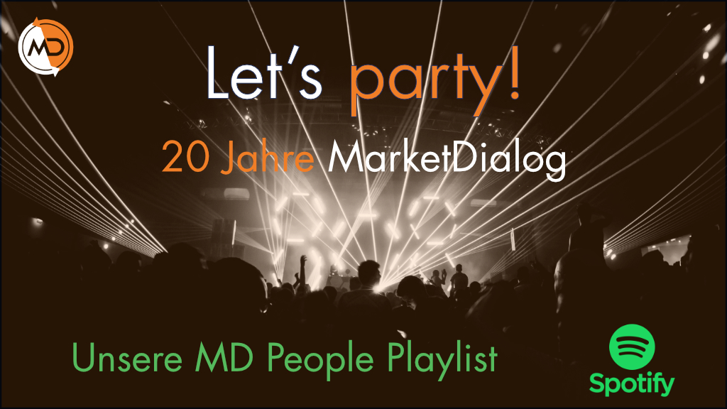 Wir tanzen 20 Jahre MarketDialog mit Spotify